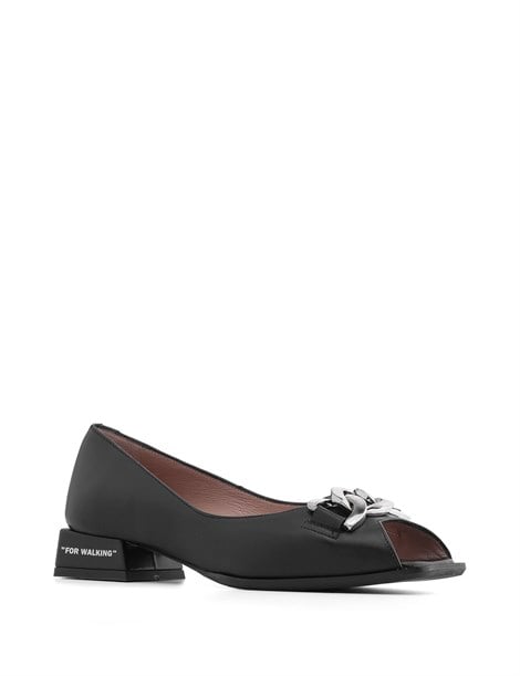 Adel Women's Ballerina Black Leather