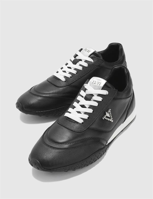 Adri Black Leather Women's Sneaker
