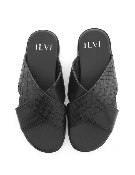 Adrina Men's Slipper Black Nappa