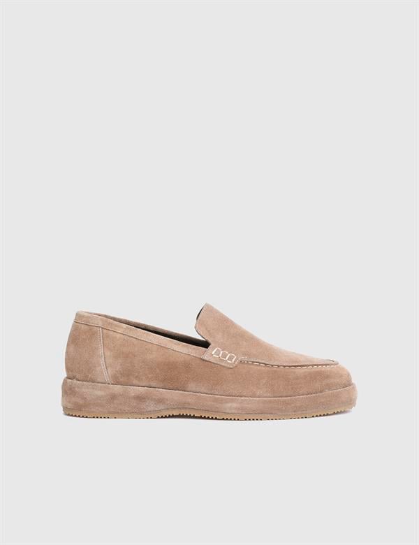 Alburg Süet Deri Vizon Erkek Loafer Ayakkabı