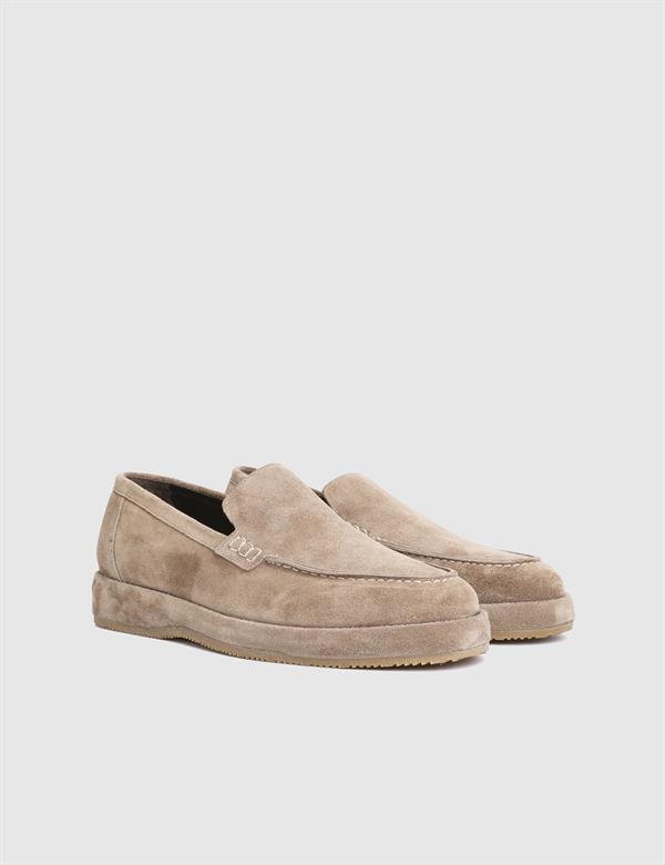 Alburg Süet Deri Vizon Erkek Loafer Ayakkabı