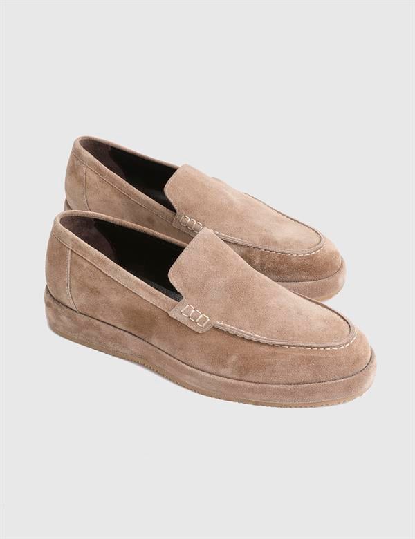 Alburg Süet Deri Vizon Erkek Loafer Ayakkabı