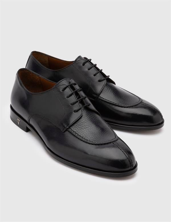 Aldrin Navy Blue Buffalo-Deer Leather Men's Classic Shoe