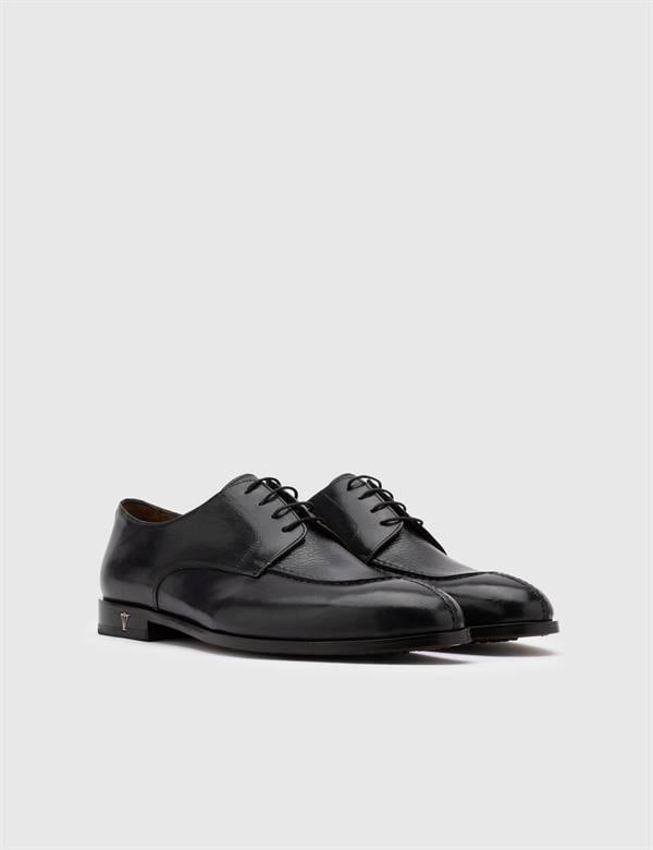 Aldrin Navy Blue Buffalo-Deer Leather Men's Classic Shoe