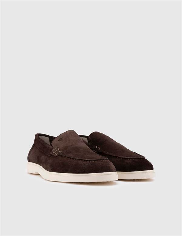 Alessio Brown Suede Leather Men's Loafer
