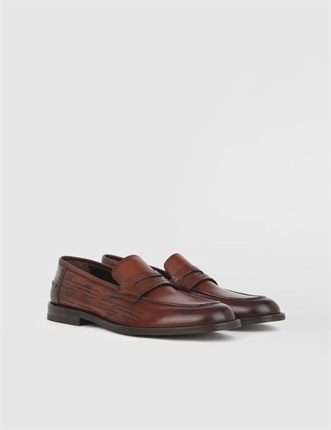 Alfia Brown Leather Men's XXX Shoe