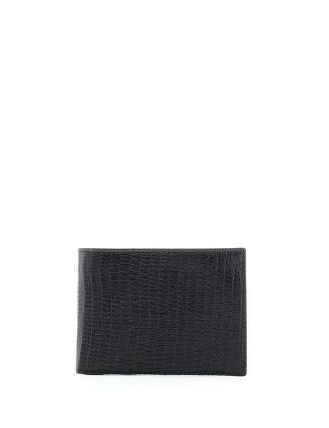 Alfred Men's Wallet Black Printed Leather