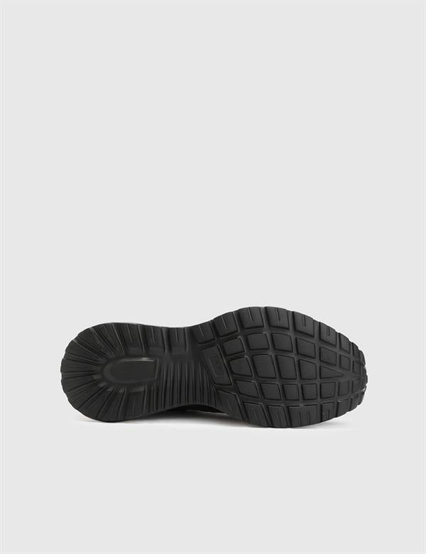 Alonso Black Floater Leather Men's Sneaker