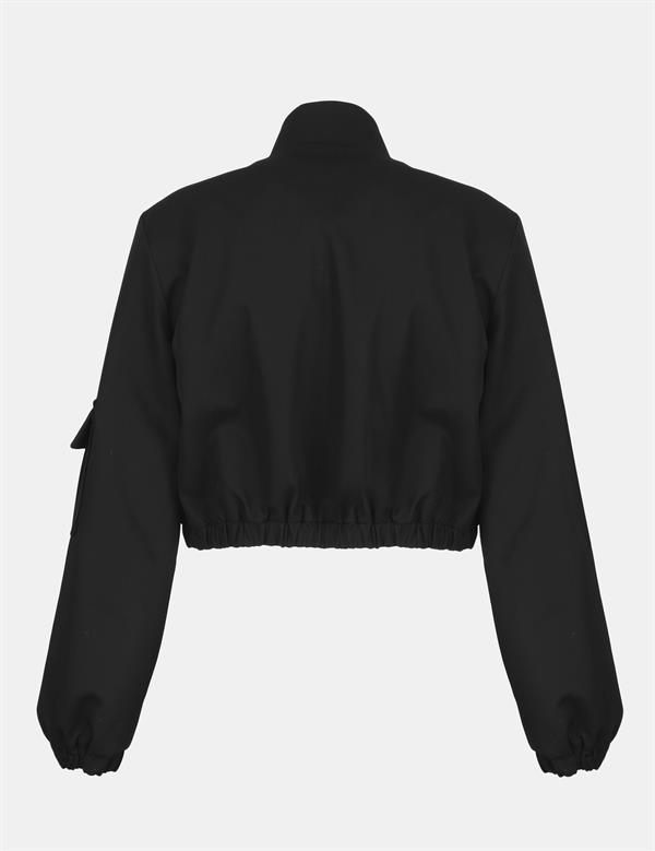 Ambra Siyah Bomber Kadın Ceket