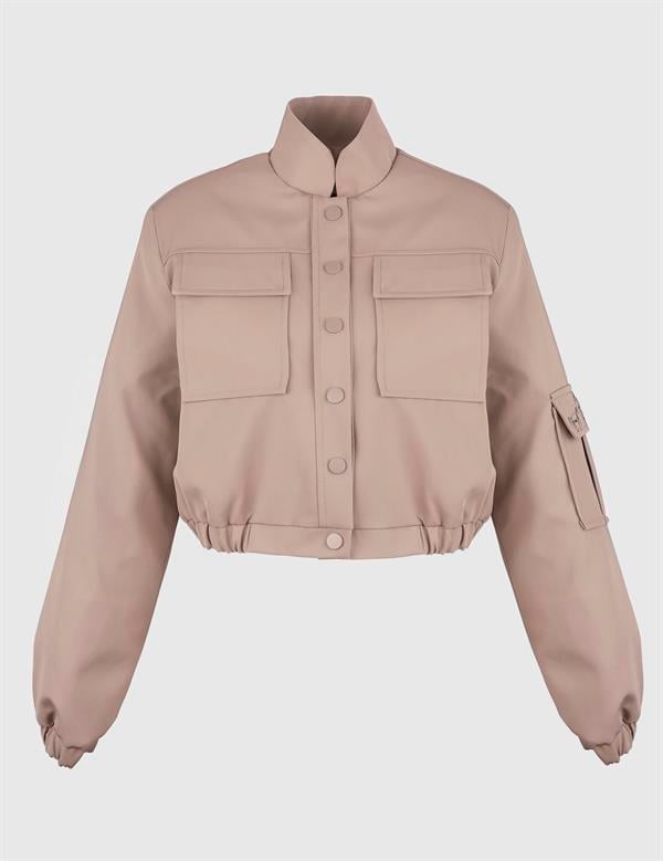 Ambra Vizon Bomber Kadın Ceket