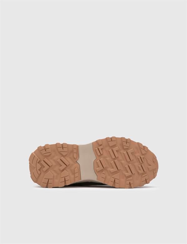 Avlod Khaki Suede-Khaki Leather Men's Sneaker