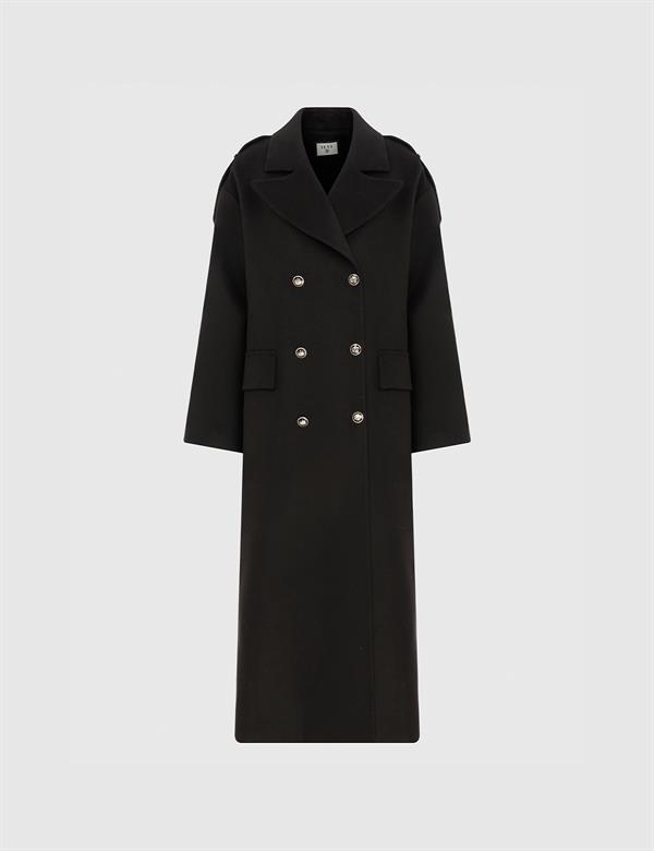 Ayers Black Women's Cashmere Coat