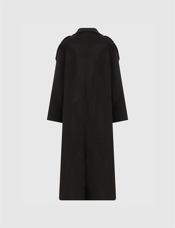 Ayers Black Women's Cashmere Coat