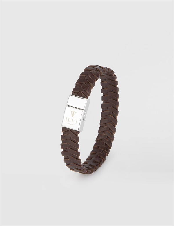 Banain Brown Leather Men's Bracelet
