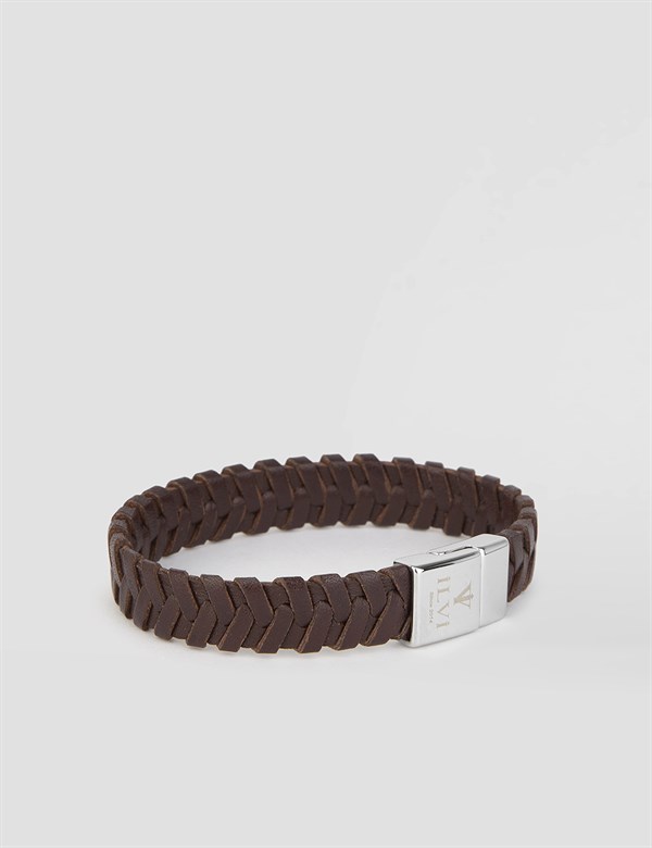 Banain Brown Leather Men's Bracelet