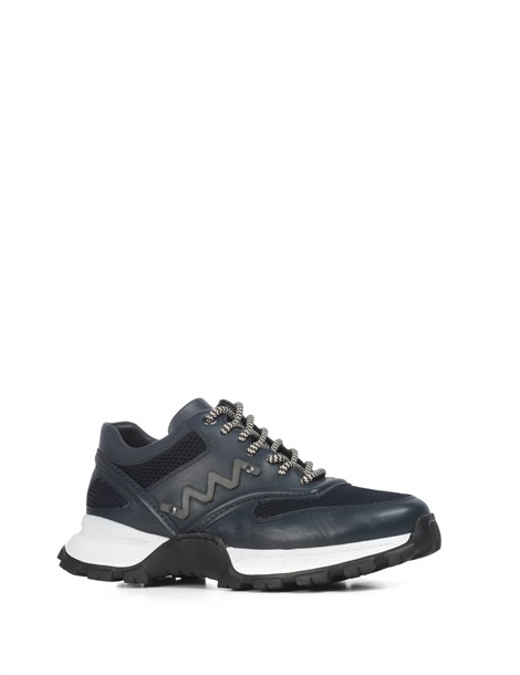 Begi Men's Sneaker Navy Blue Antique