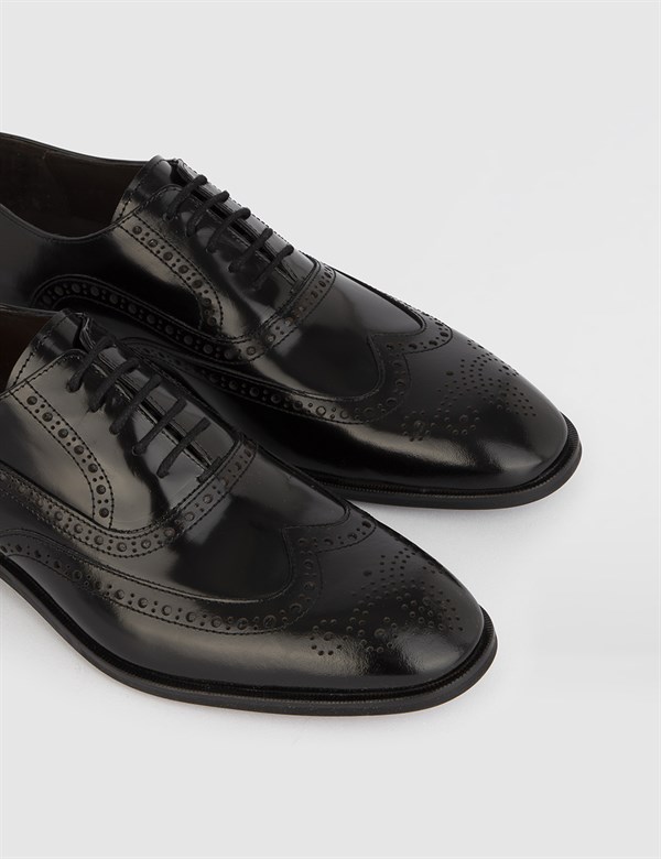 Benton Black Florentic Leather Men's Oxford