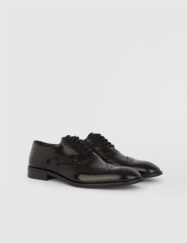 Benton Black Florentic Leather Men's Oxford