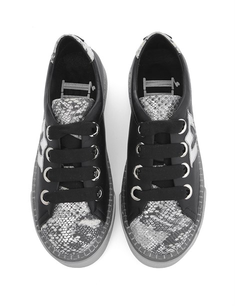Bereza Women's Sneaker Grey Snake Leather