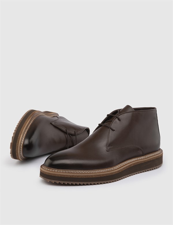 Berisso Antique Brown Leather Men's Boot