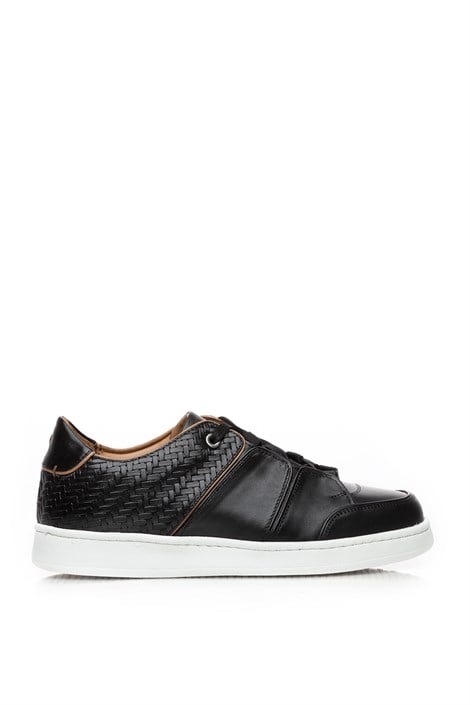 Bernard Men's Sneaker Black Leather