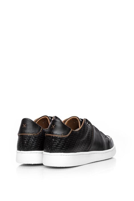 Bernard Men's Sneaker Black Leather
