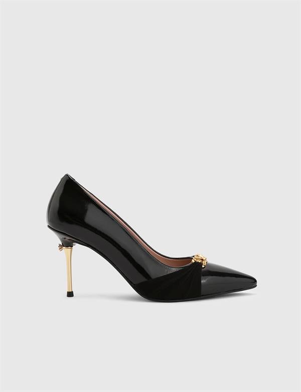 Billie Black Suede Leather Women's Pump