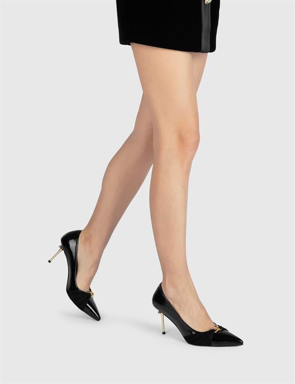 Billie Black Suede Leather Women's Pump