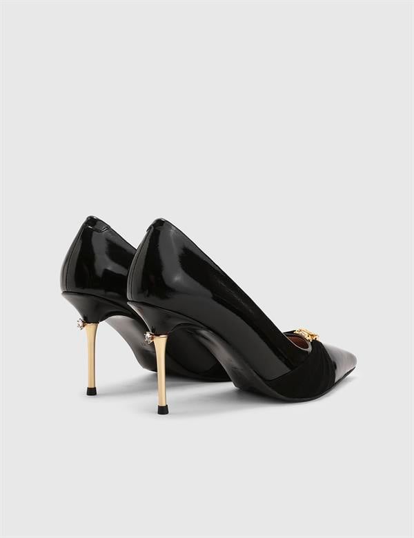 Billie Black Suede Leather Women's Pump