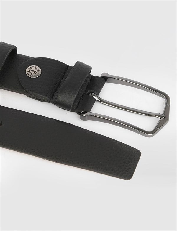 Blayse Black Floater Leather Men's Belt