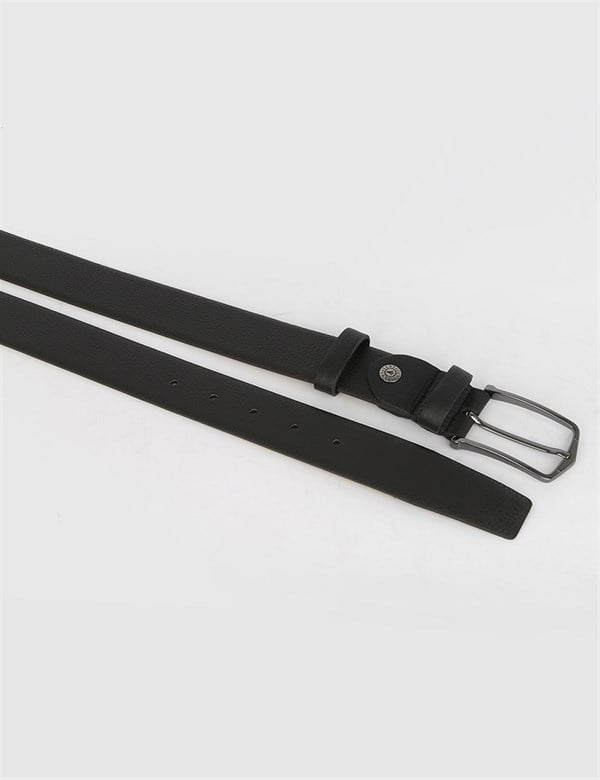 Blayse Black Floater Leather Men's Belt