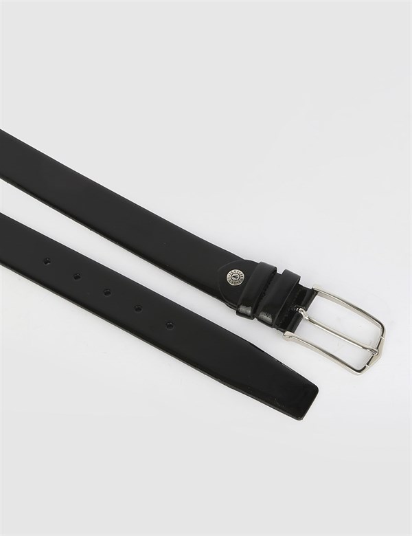Blayse Black Patent Leather Men's Belt