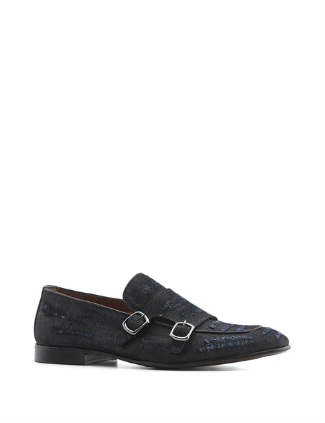 Bogart Men's Moccasin Denim Blue