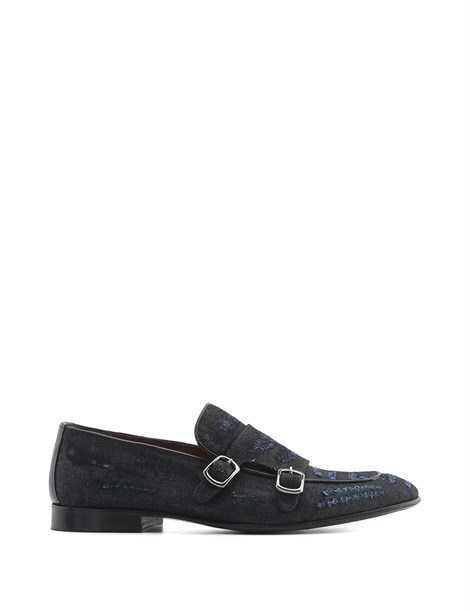 Bogart Men's Moccasin Denim Blue