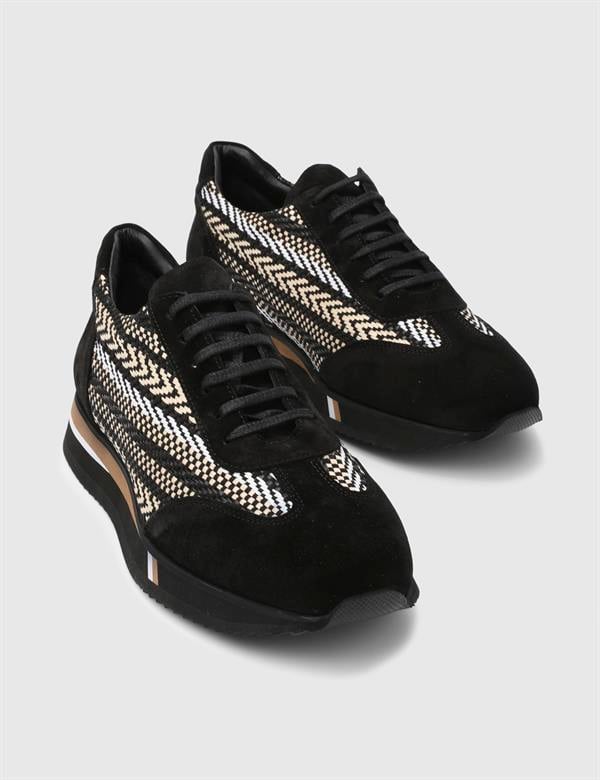 Bonnie Black Suede Leather Men's Oxford