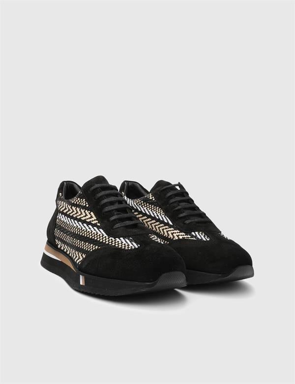 Bonnie Black Suede Leather Men's Oxford