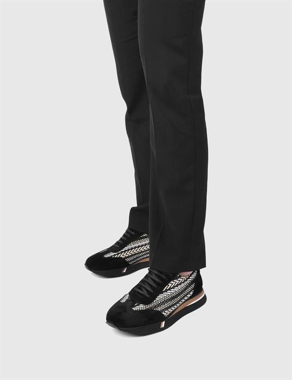 Bonnie Black Suede Leather Men's Oxford