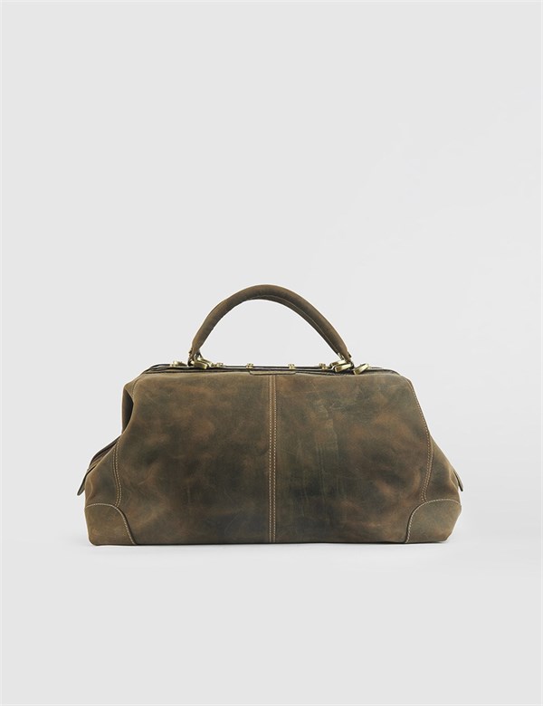 Broome Unisex Valiz Camel Nubuk