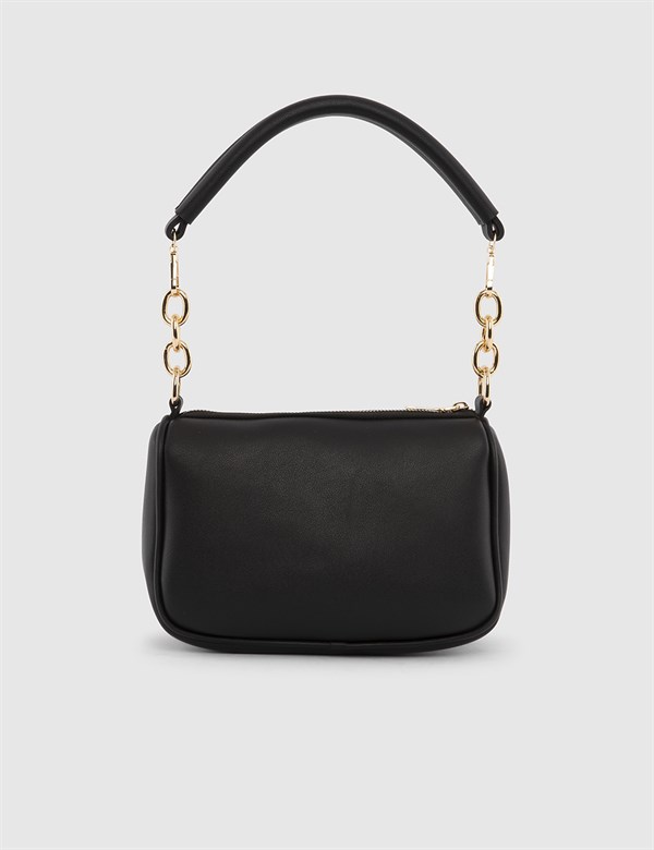 Butwal Black Suede Women's Shoulder Bag