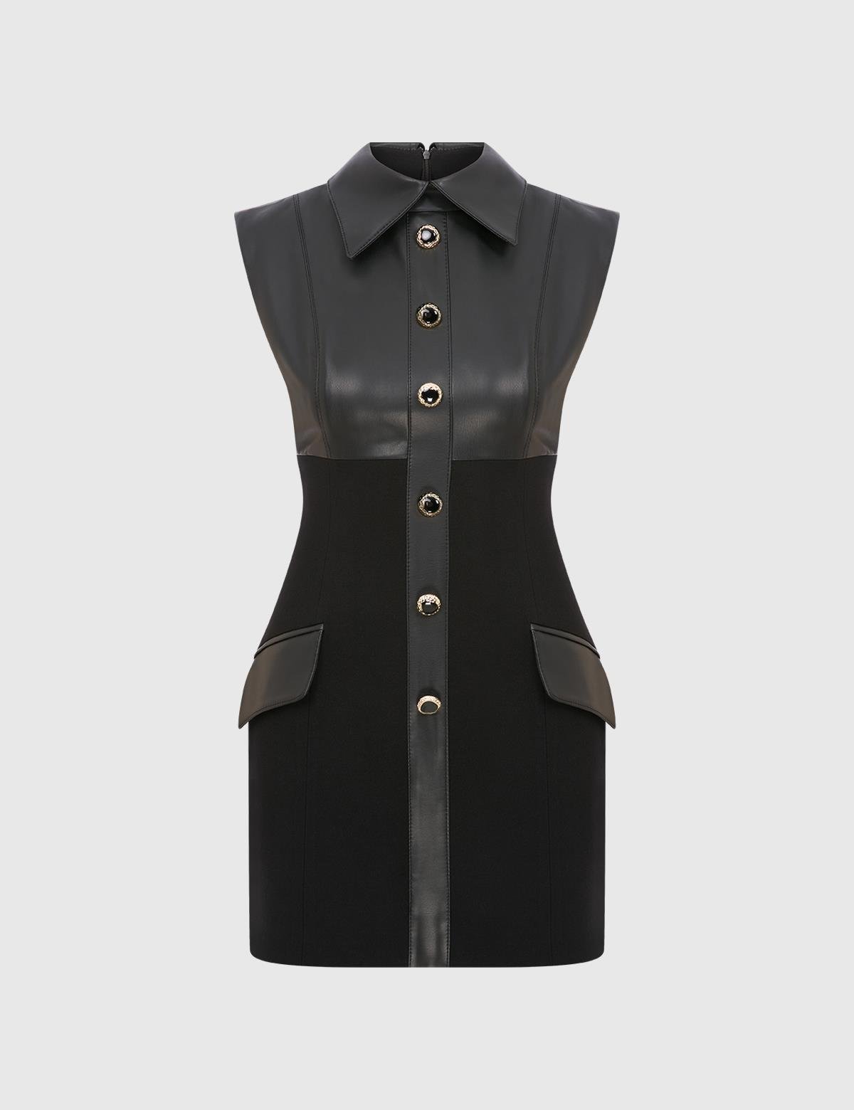 セットアップ HUECLOSET Amelie Line Alexa Black Dress Set Alexa Black Women's Dress - İLVİ
