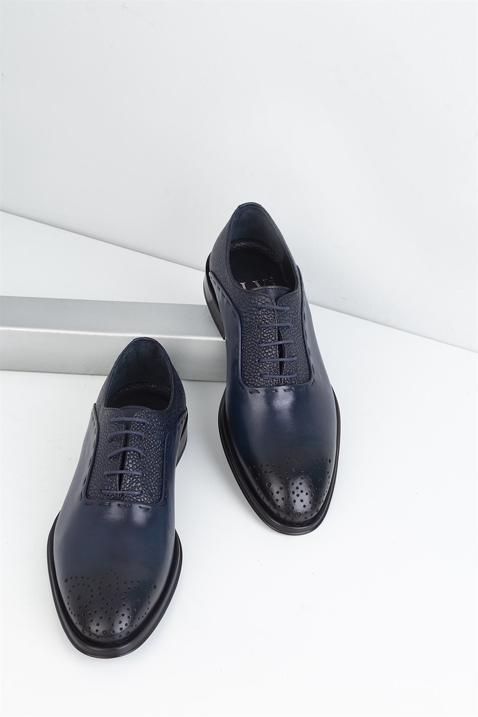 Arcadia Men's Classic Shoe Navy Blue - İLVİ