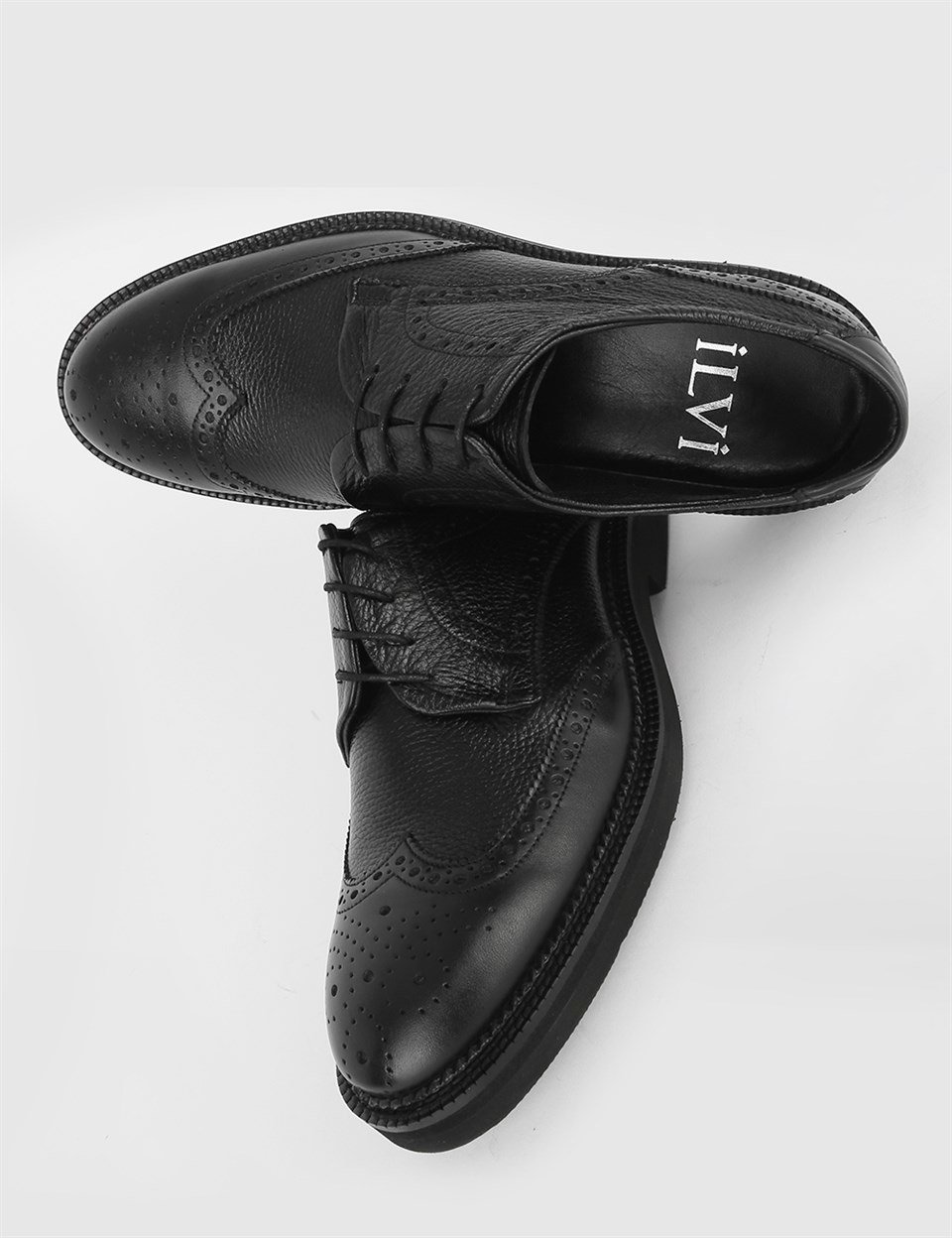 Bels Erkek Hakiki Deri Klasik Ayakkabı Siyah - İLVİ