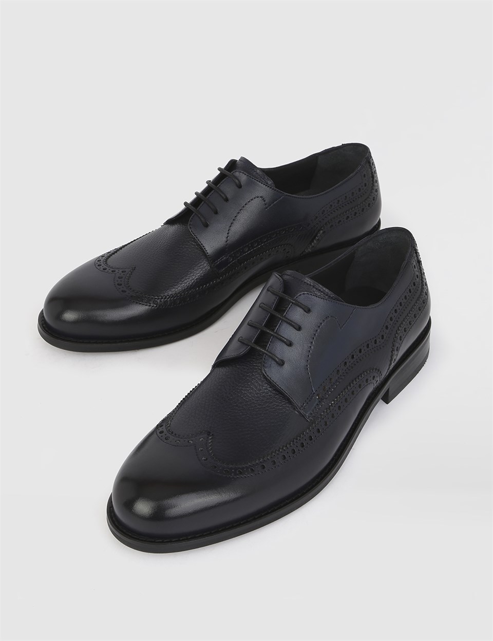 Mens navy derby shoes sales