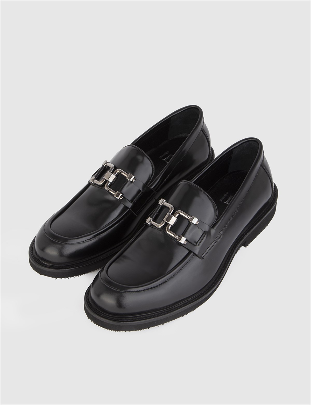Borska Black Florentic Leather Men's Daily Shoe - İLVİ