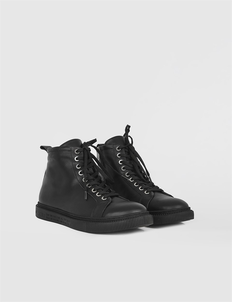 Cinar Black Leather Men's Boot - İLVİ Cinar Black Leather Men's Boot - İLVİ