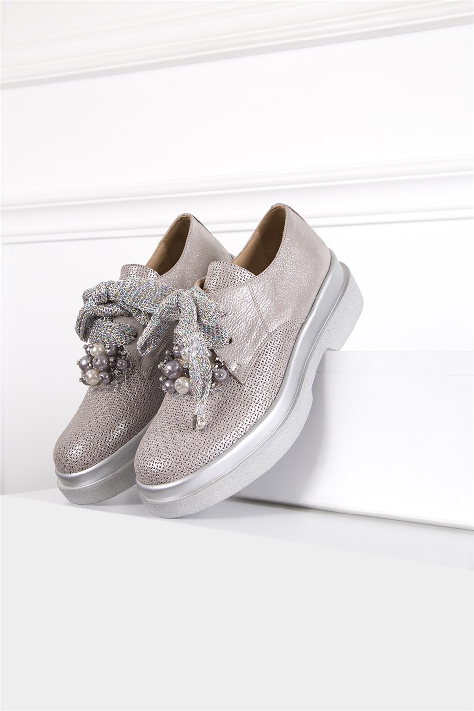 Guensa GM-401 Daily Shoe Grey - İLVİ Guensa GM-401 Daily Shoe Grey - İLVİ