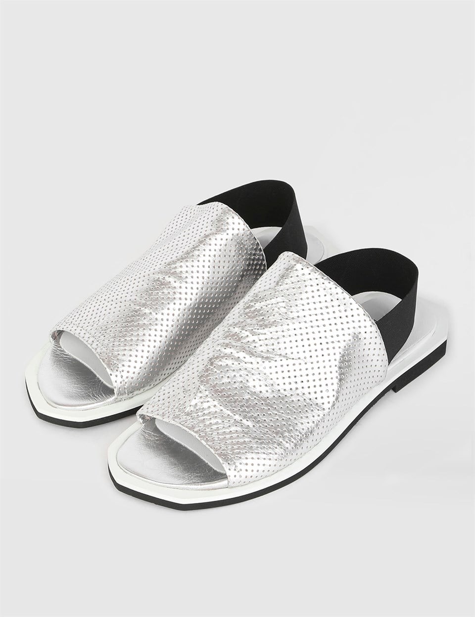 Heidi Silver Leather Women