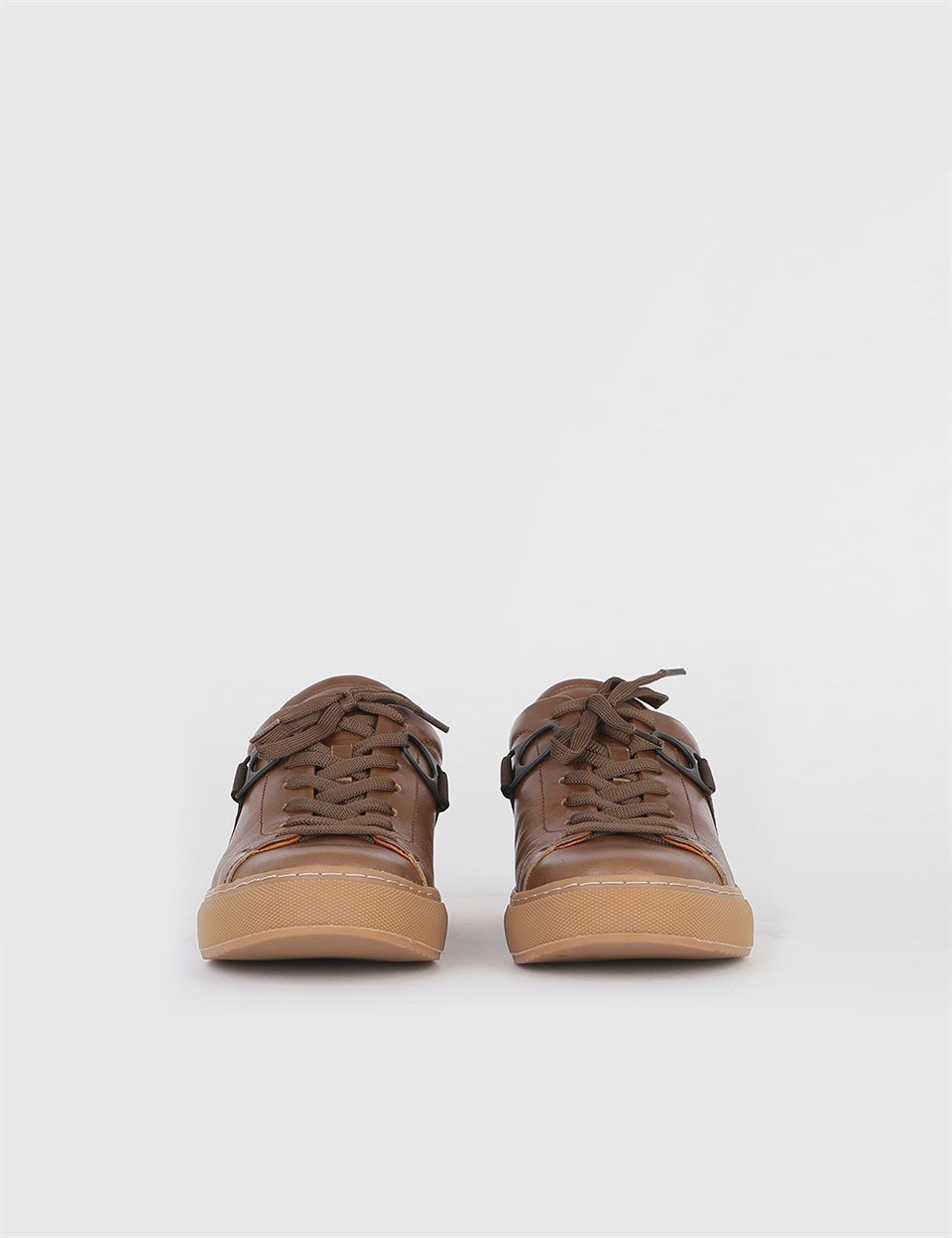 Nevada Brown Leather Men's Sneaker - İLVİ Nevada Brown Leather Men's Sneaker - İLVİ