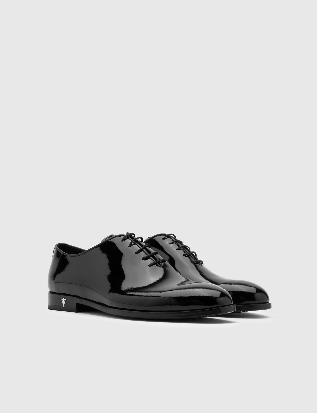Noda Black Patent Leather Men s Tuxedo Shoe LV