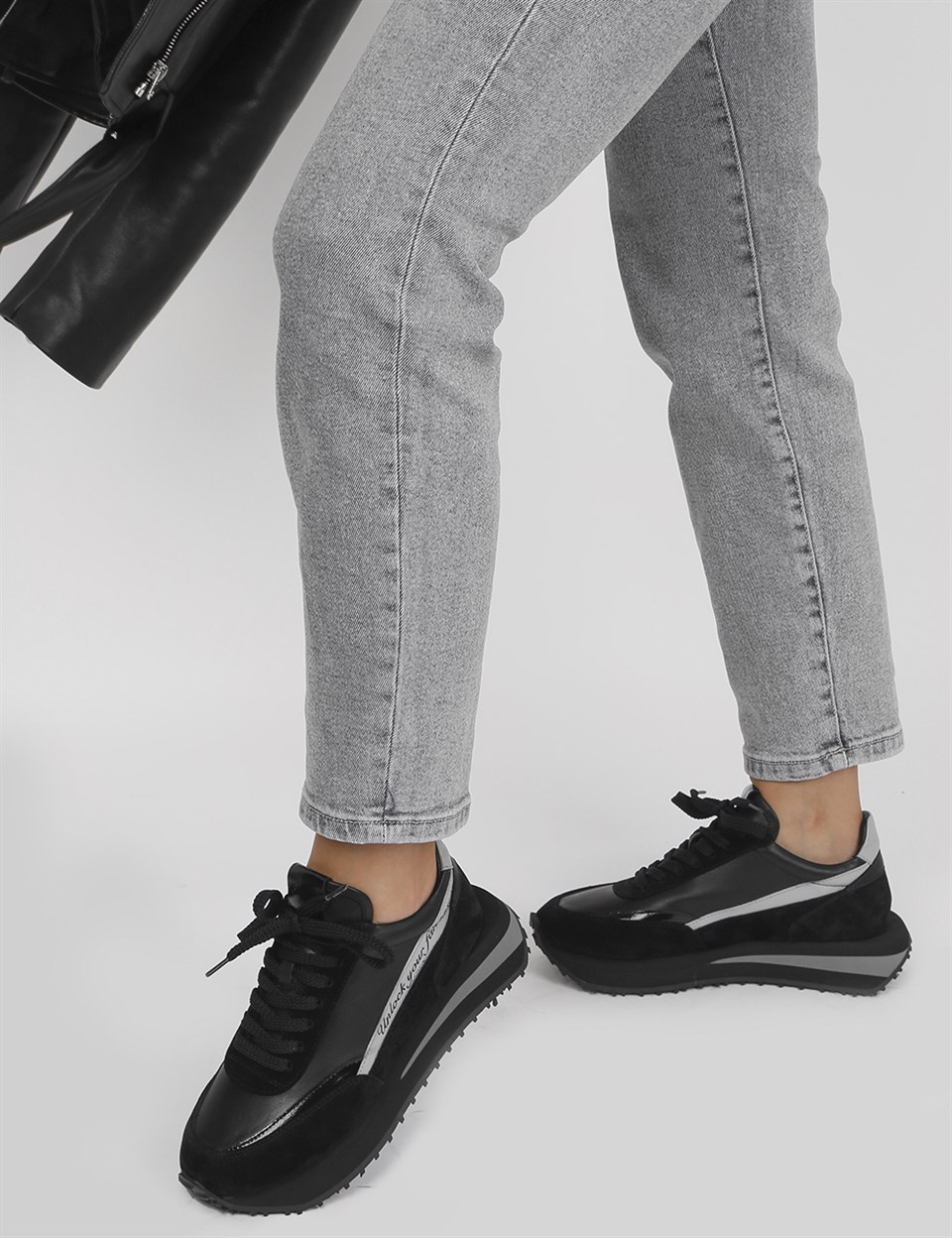 Black patent sneakers womens deals